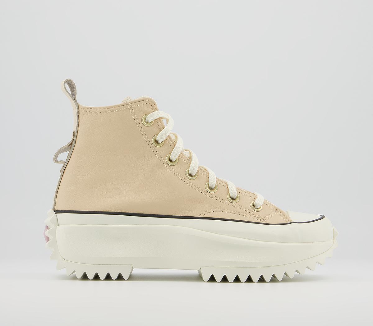 Converse Run Star Hike Platform Trainers Converse Run Star Hike Platform Trainers Cream Mono