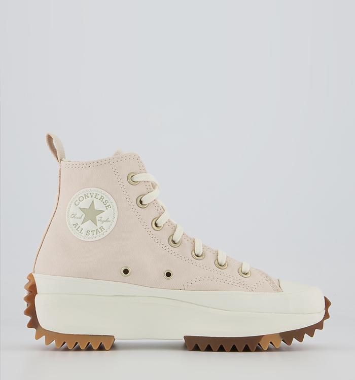 nude high top platform converse