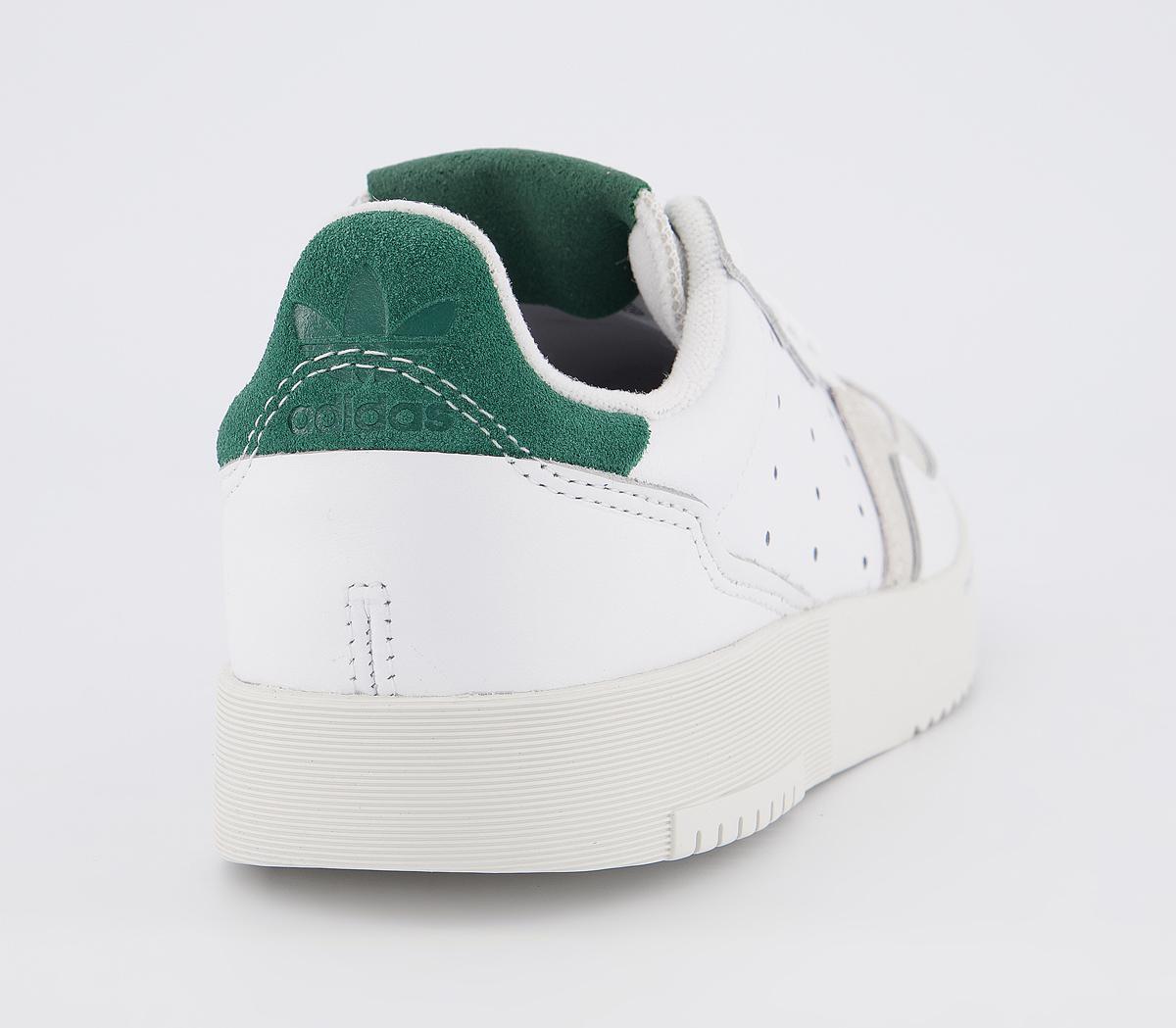 adidas Supercourt White White Collegiate Green - Unisex Sports