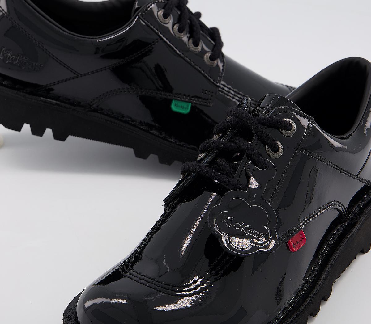 KickersKick Lo Black Patent
