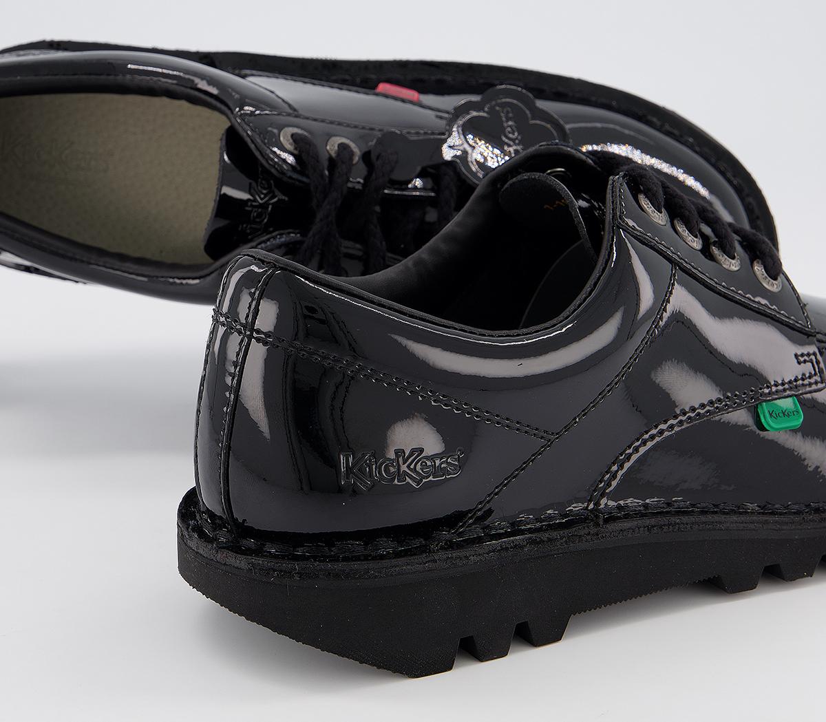 KickersKick Lo Black Patent