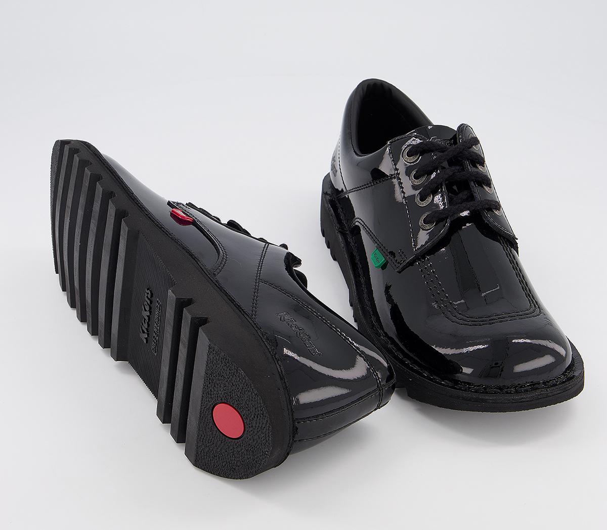 KickersKick Lo Black Patent