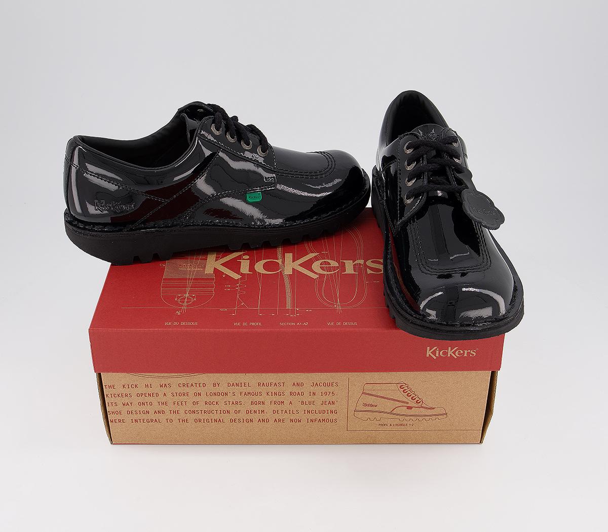 KickersKick Lo Black Patent
