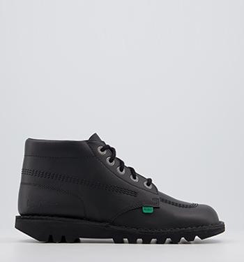 Kickers black school on sale shoes