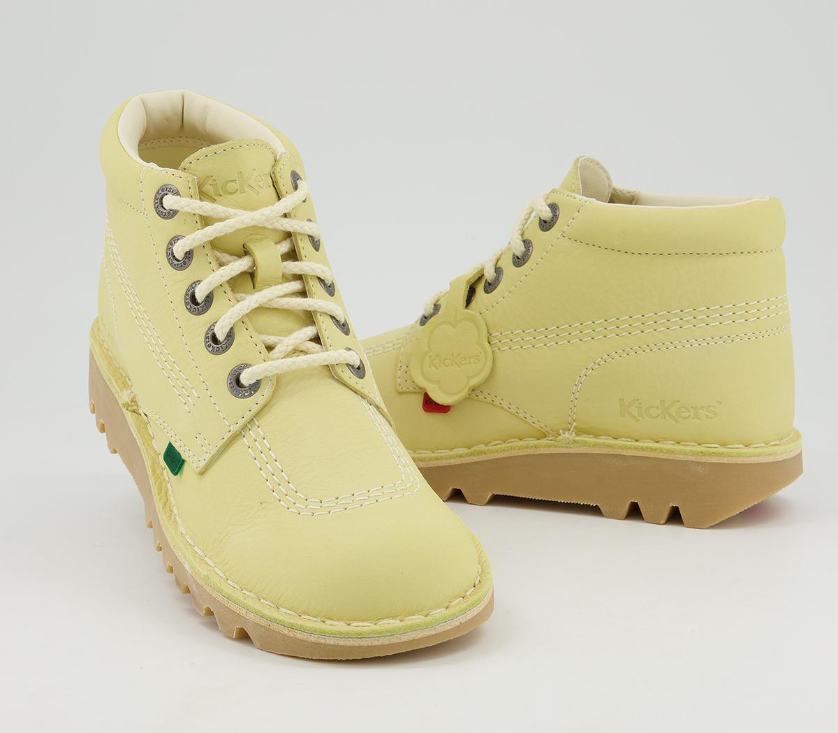 Kickers Kick Hi Boots Yellow Women's Boots