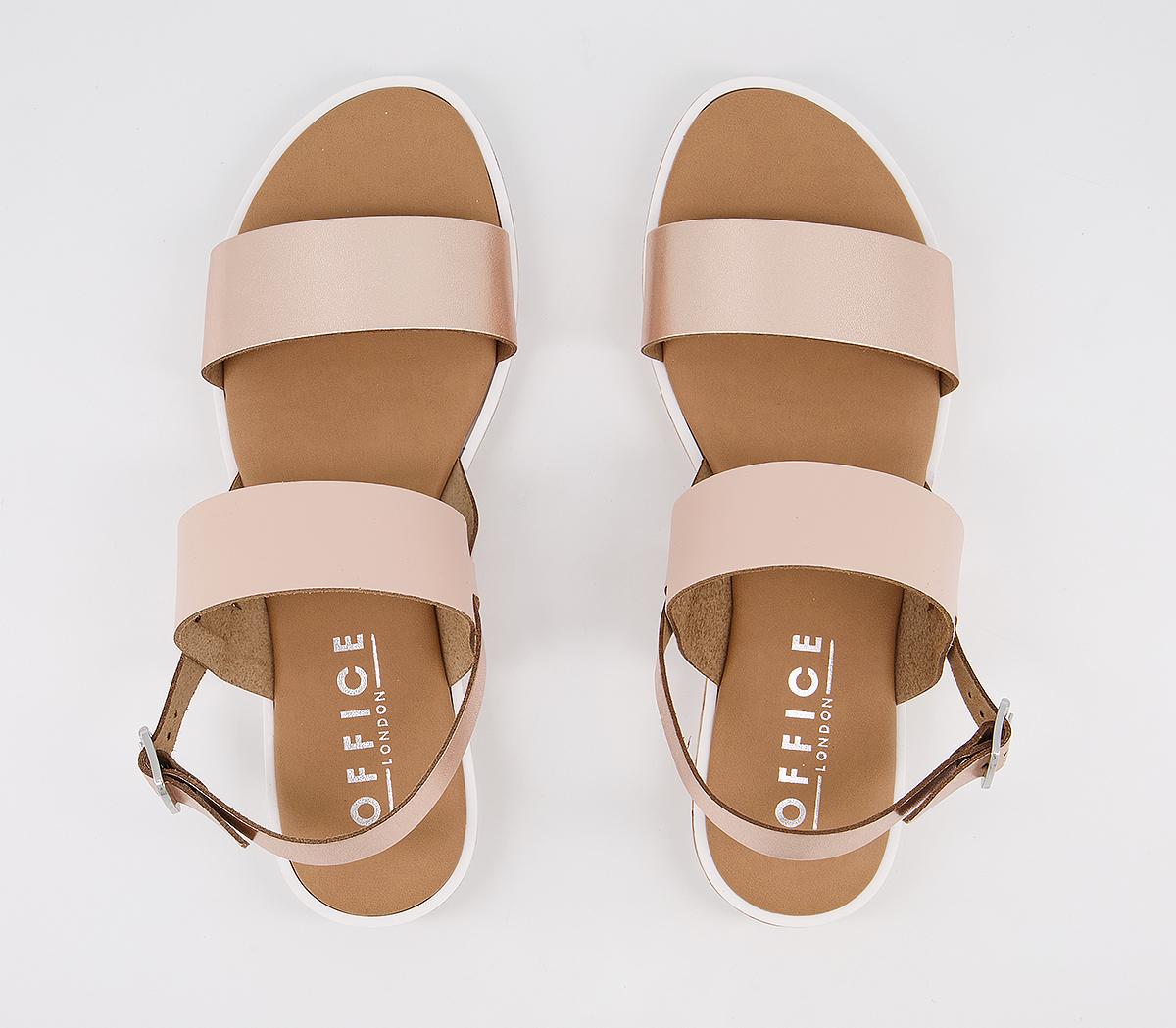 OFFICE Sense Cork Sole Sandals Rose Gold Mix Women’s Sandals