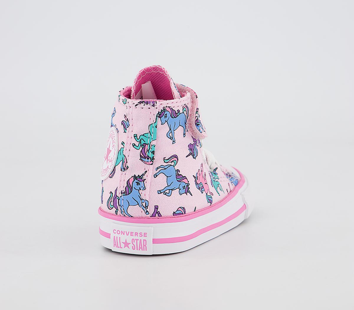 ConverseAll Star Hi 1vlace TrainersUnicorns Pink Foam University Blue Purple