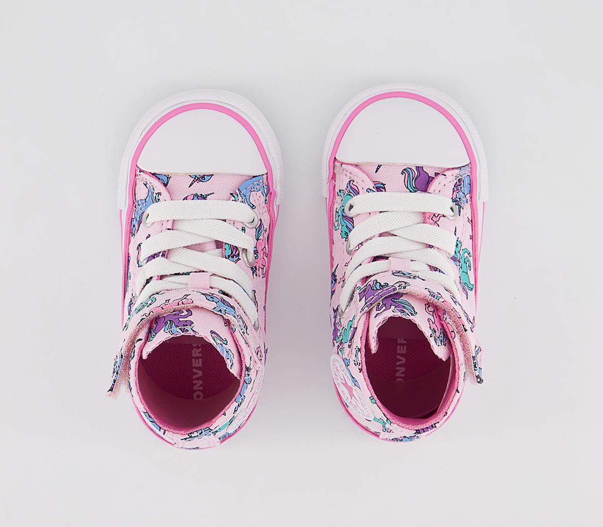 ConverseAll Star Hi 1vlace TrainersUnicorns Pink Foam University Blue Purple