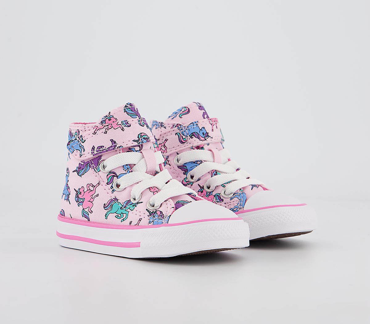 ConverseAll Star Hi 1vlace TrainersUnicorns Pink Foam University Blue Purple