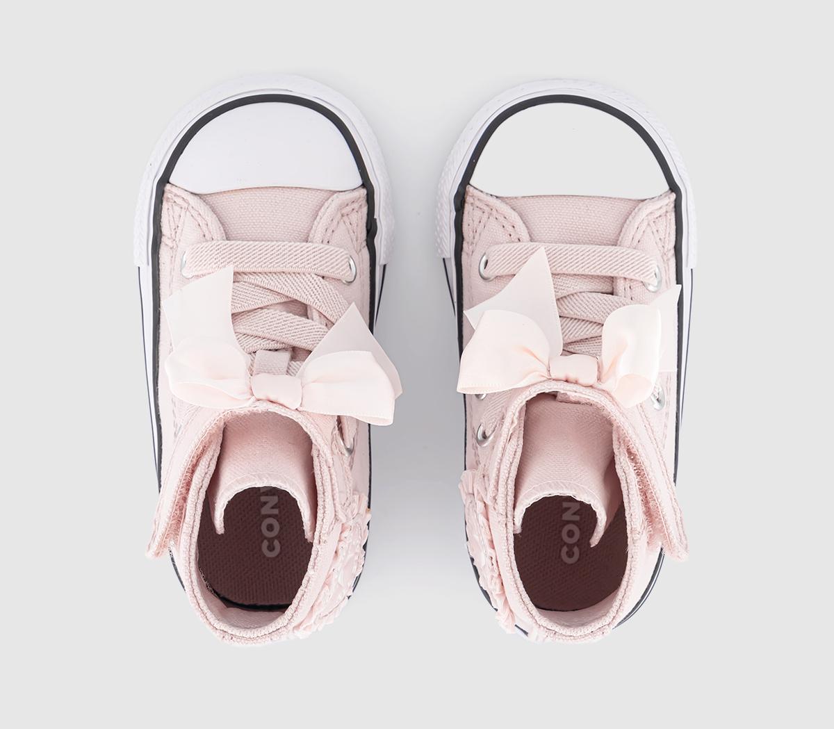 ConverseAll Star Hi 1VLace Toddler Trainers ConverseAll Star Hi 1VLace Toddler TrainersBlush Hush White Vamp Pyre Bow