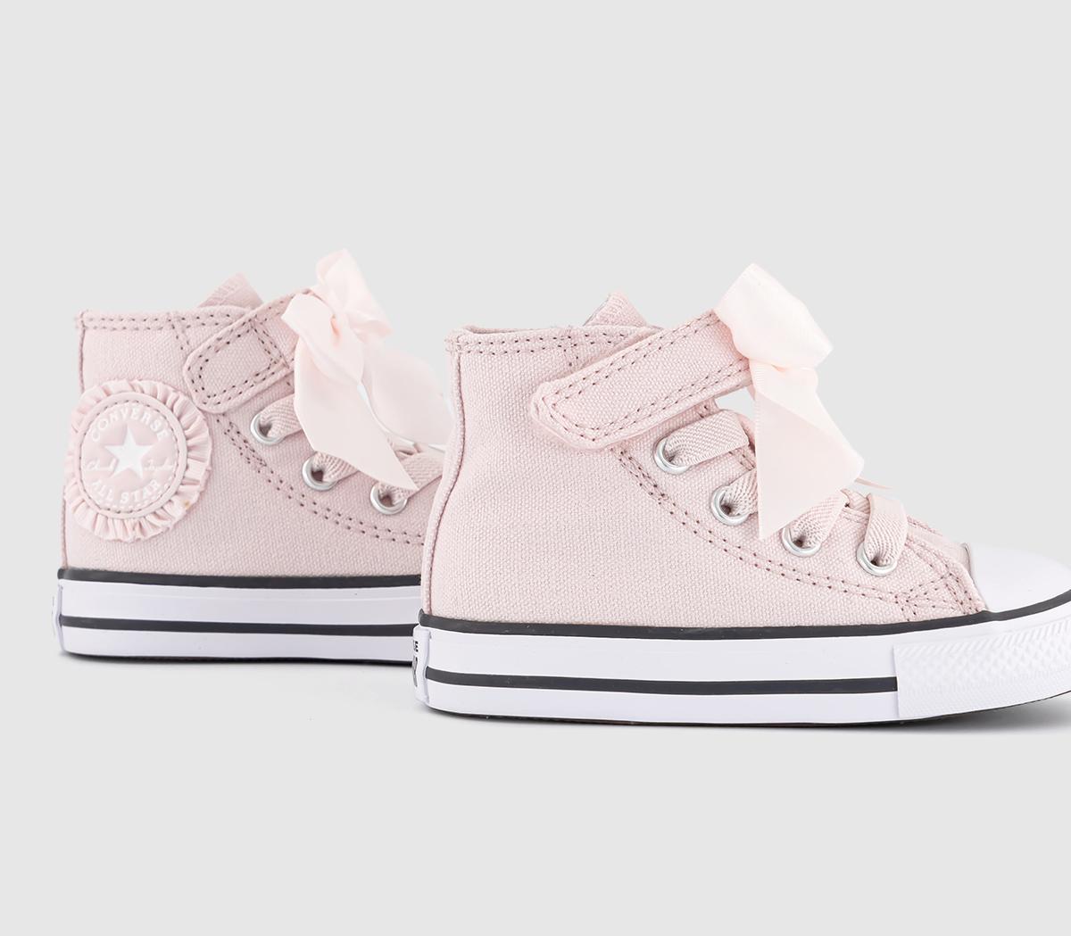 ConverseAll Star Hi 1VLace Toddler Trainers ConverseAll Star Hi 1VLace Toddler TrainersBlush Hush White Vamp Pyre Bow
