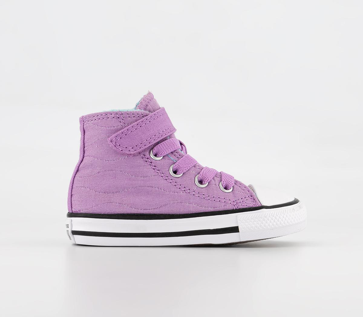 All Star Hi 1vlace Trainers Violet Shock Light Aqua