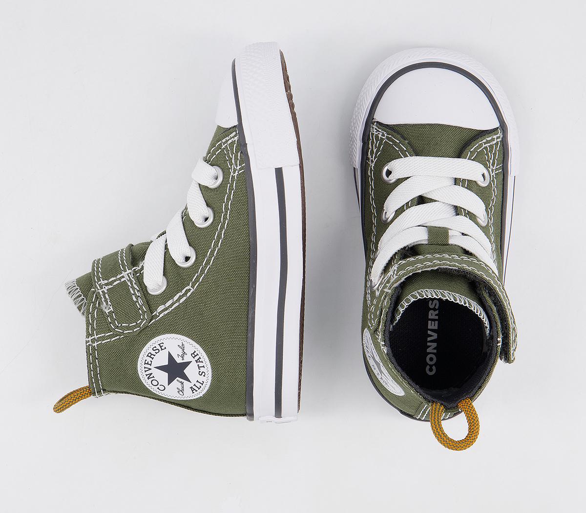 Converse All Star Hi 1vlace Trainers Converse All Star Hi 1vlace Trainers Field Surplus Storm Wind Fire