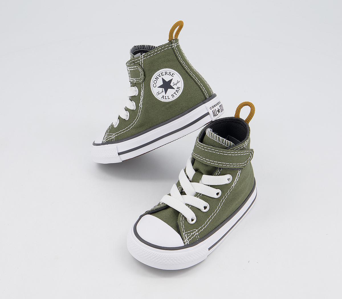 Converse All Star Hi 1vlace Trainers Converse All Star Hi 1vlace Trainers Field Surplus Storm Wind Fire