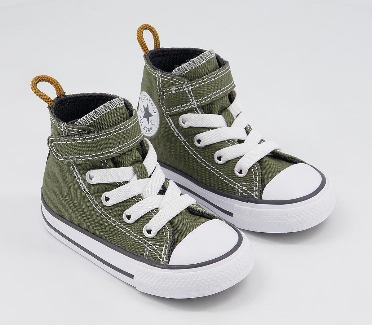 Converse All Star Hi 1vlace Trainers Converse All Star Hi 1vlace Trainers Field Surplus Storm Wind Fire