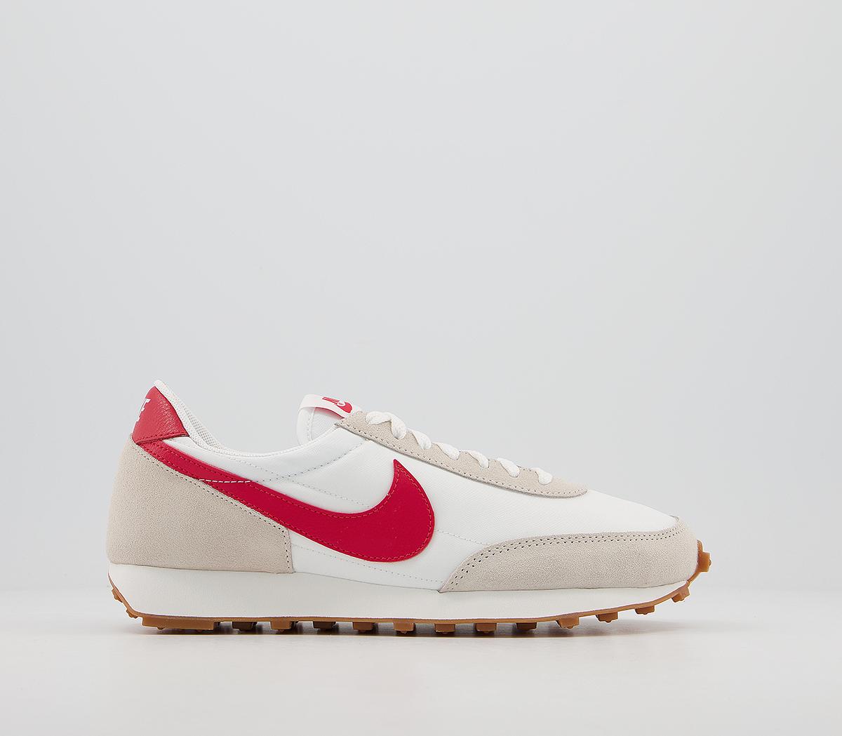 nike daybreak white university red