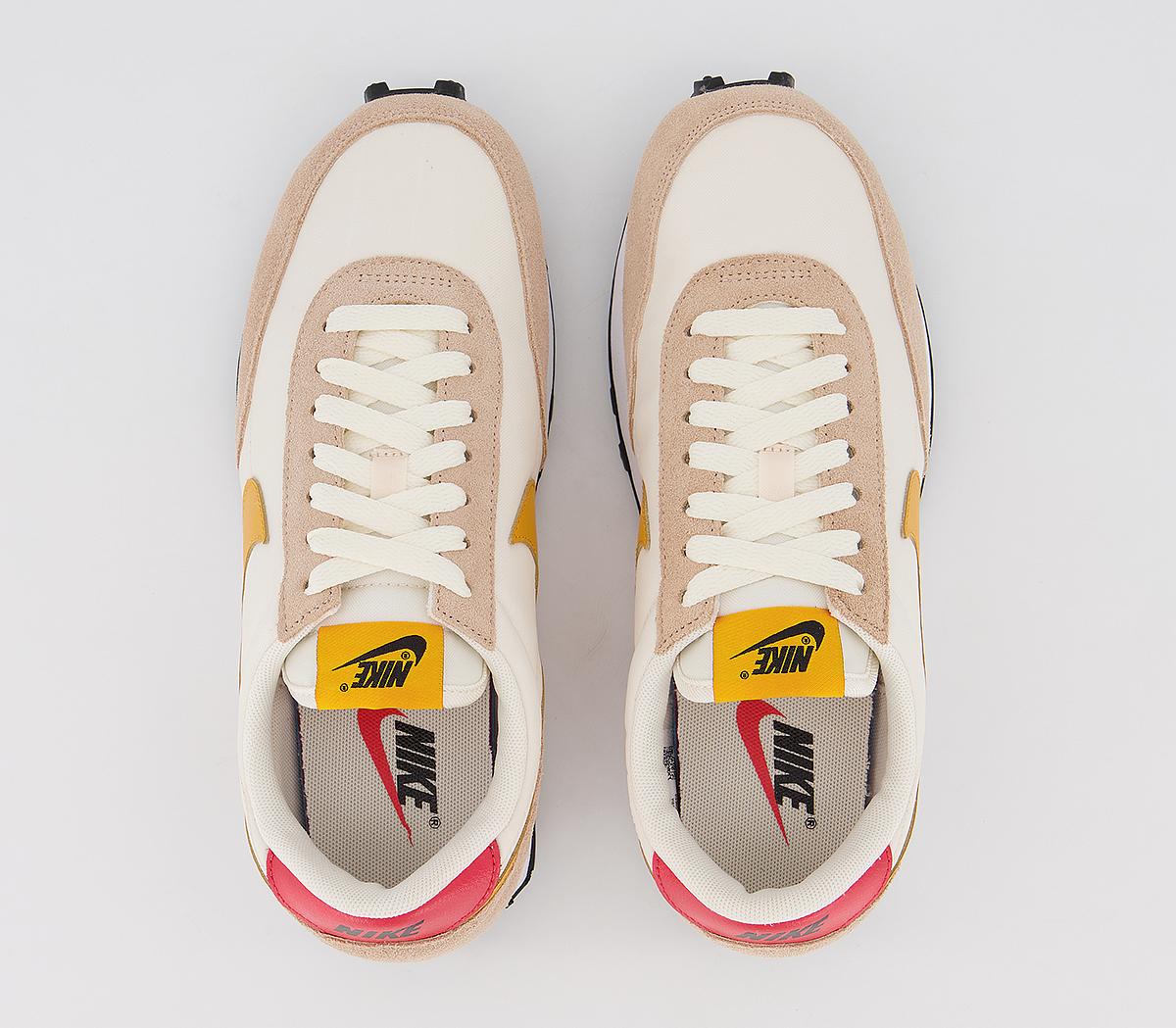 Nike Daybreak Trainers Ivory Pollen Rise Shimmer Red Black White ...