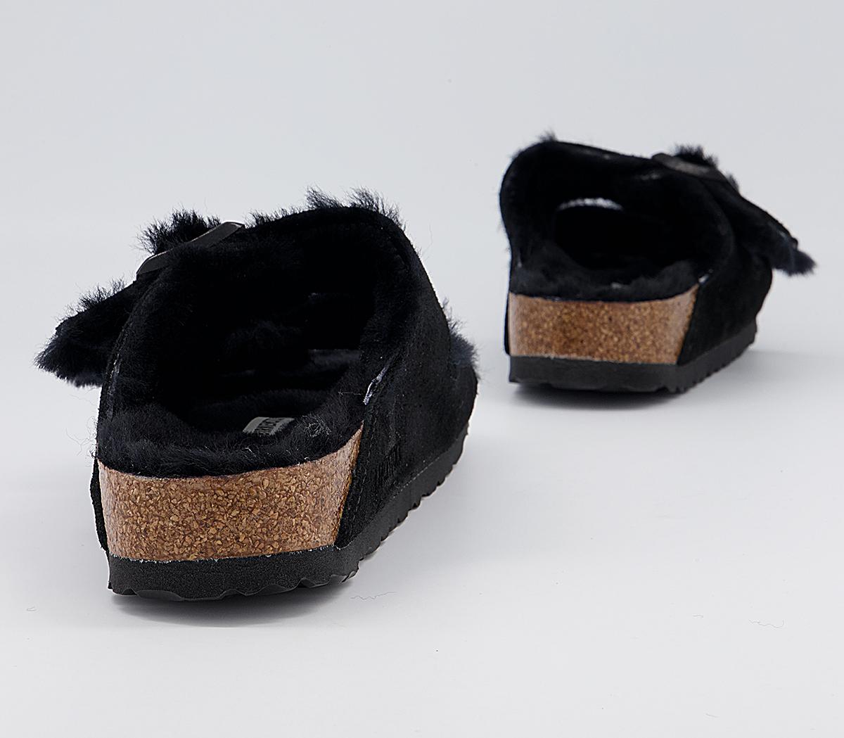 BIRKENSTOCK Arizona Shearling Sandals BIRKENSTOCK Arizona Shearling Sandals Black