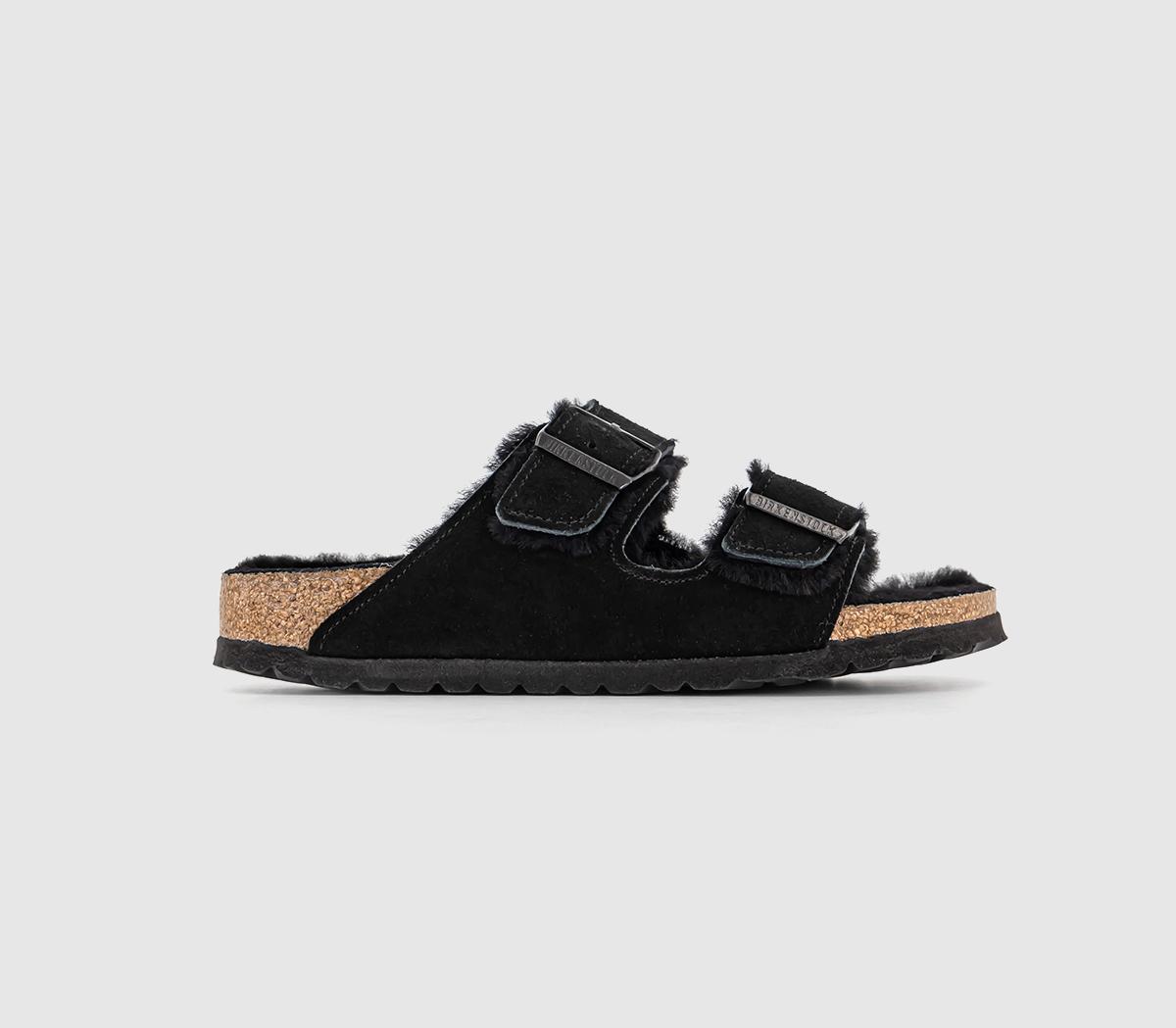 Birkenstock best sale black shearling