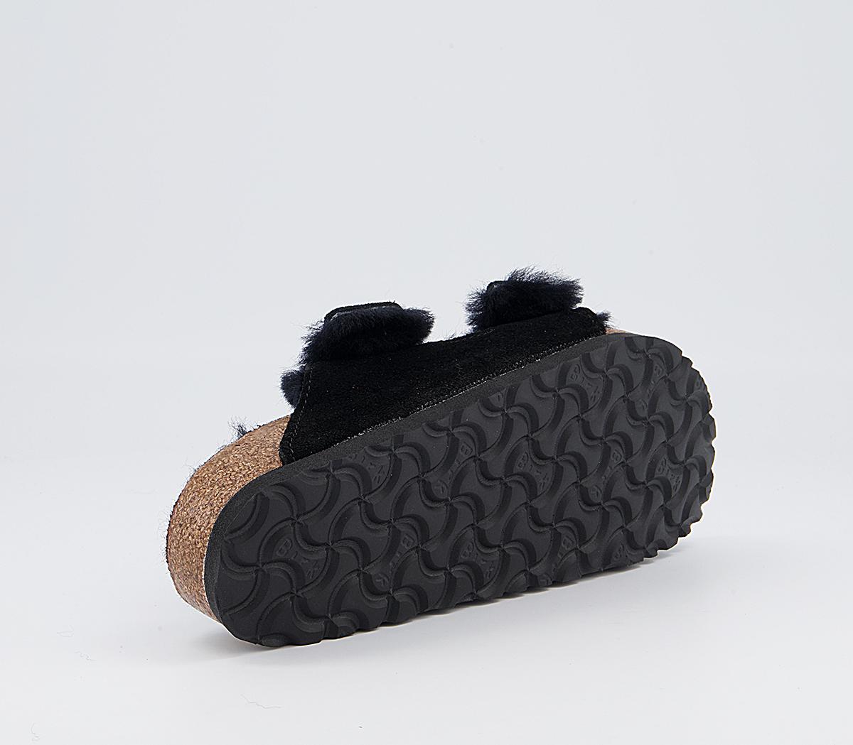 BIRKENSTOCK Arizona Shearling Sandals BIRKENSTOCK Arizona Shearling Sandals Black