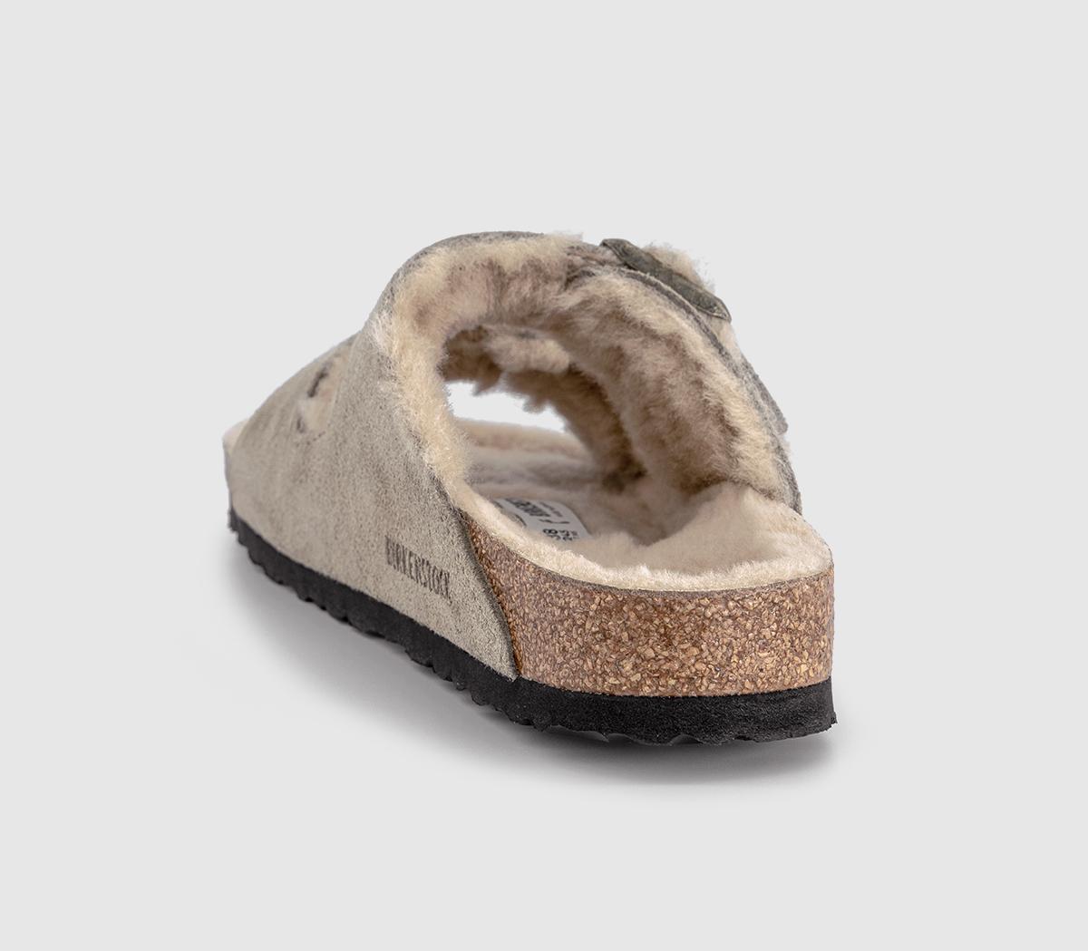 BIRKENSTOCKArizona Shearling Sandals BIRKENSTOCKArizona Shearling SandalsTaupe