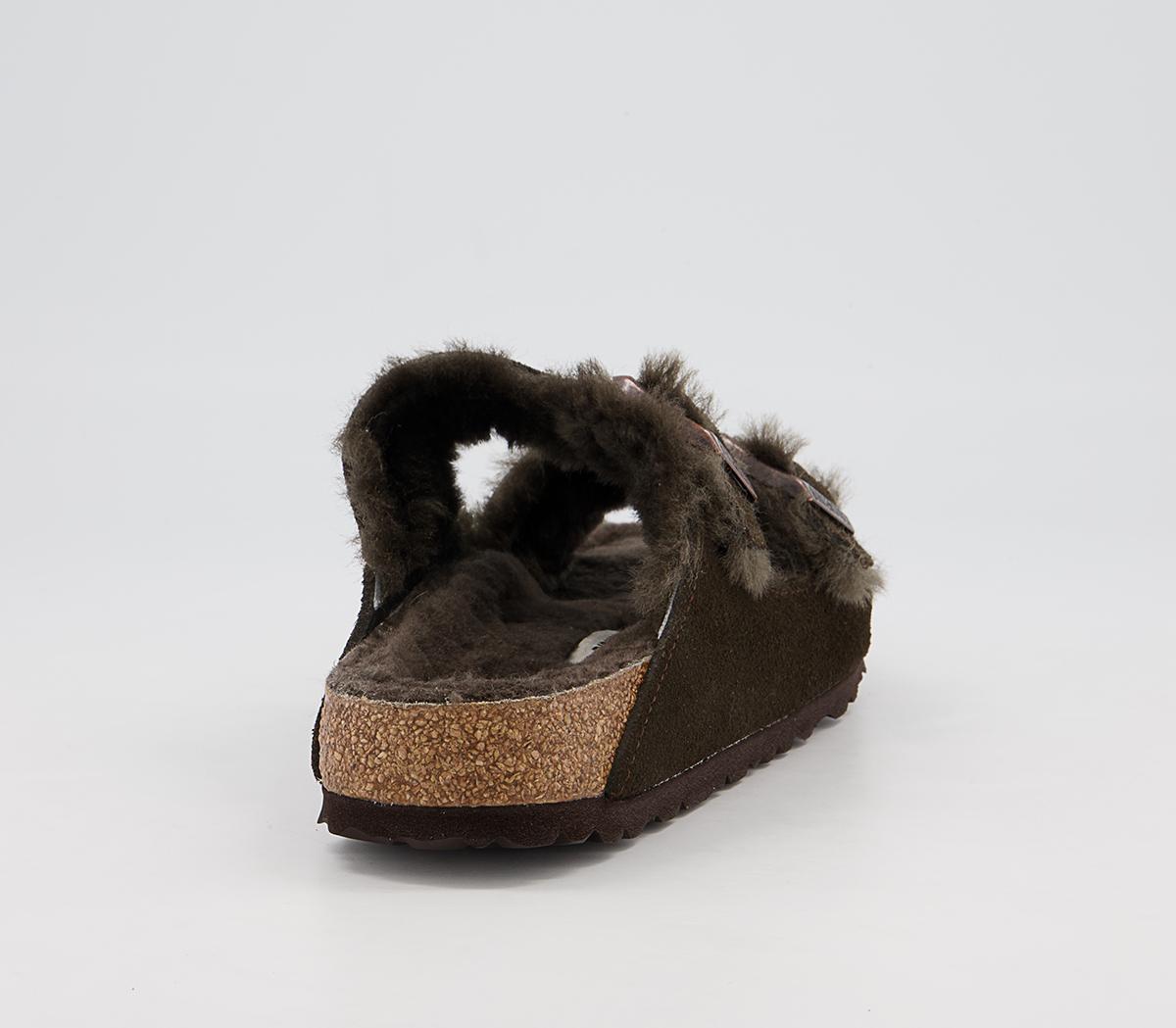 BIRKENSTOCK Arizona Shearling Sandals BIRKENSTOCK Arizona Shearling Sandals Mocha