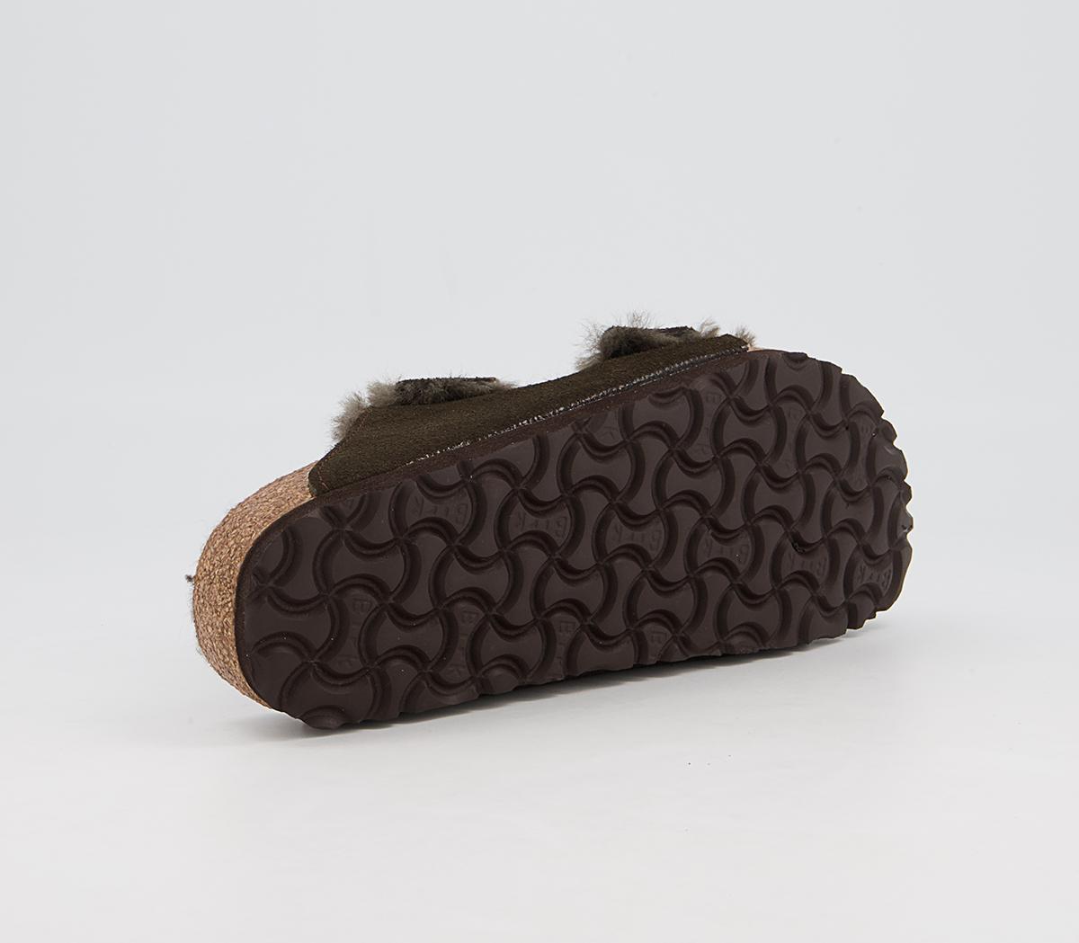 BIRKENSTOCK Arizona Shearling Sandals BIRKENSTOCK Arizona Shearling Sandals Mocha