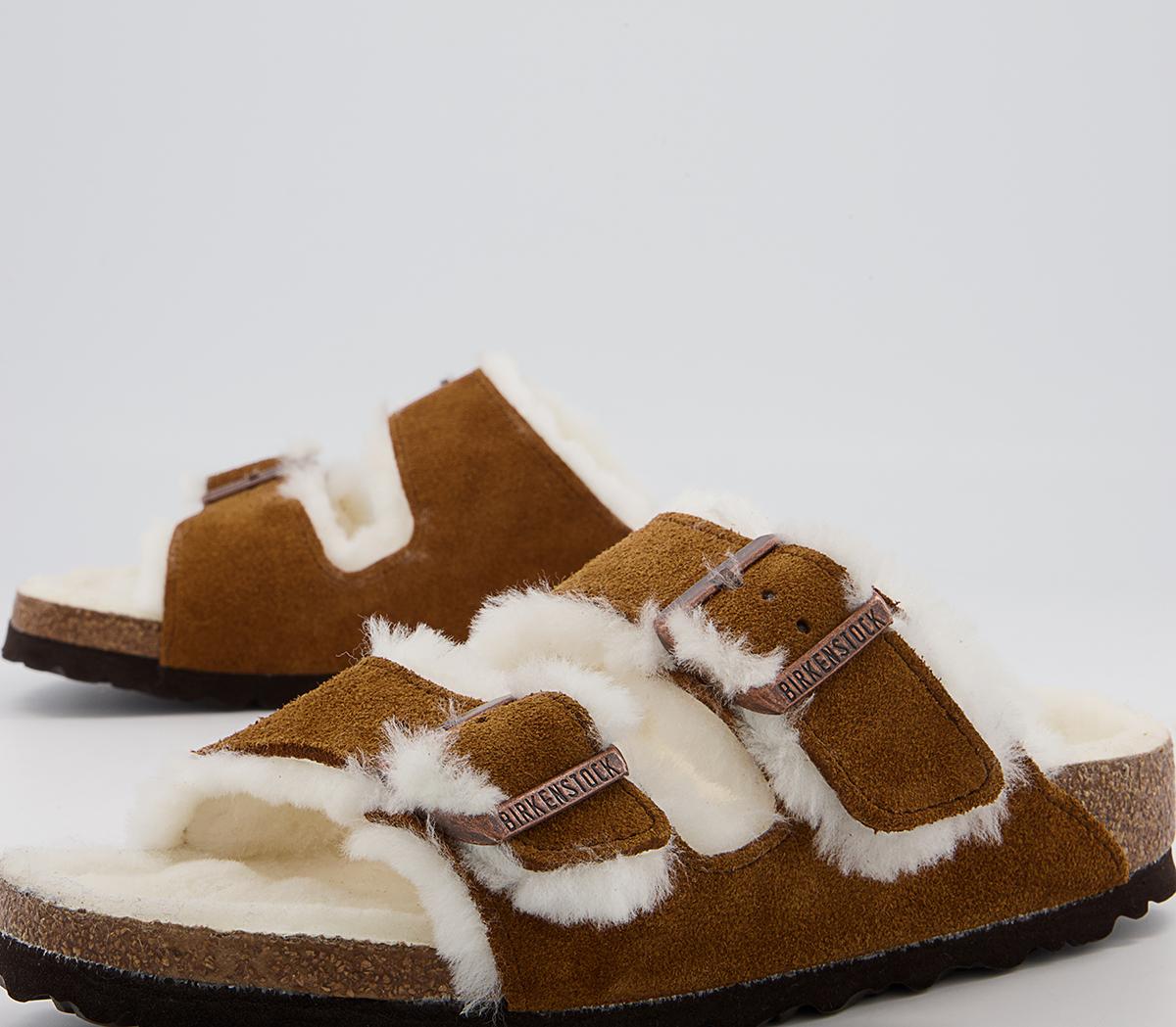 BIRKENSTOCK Arizona Shearling Sandals BIRKENSTOCK Arizona Shearling Sandals Mink