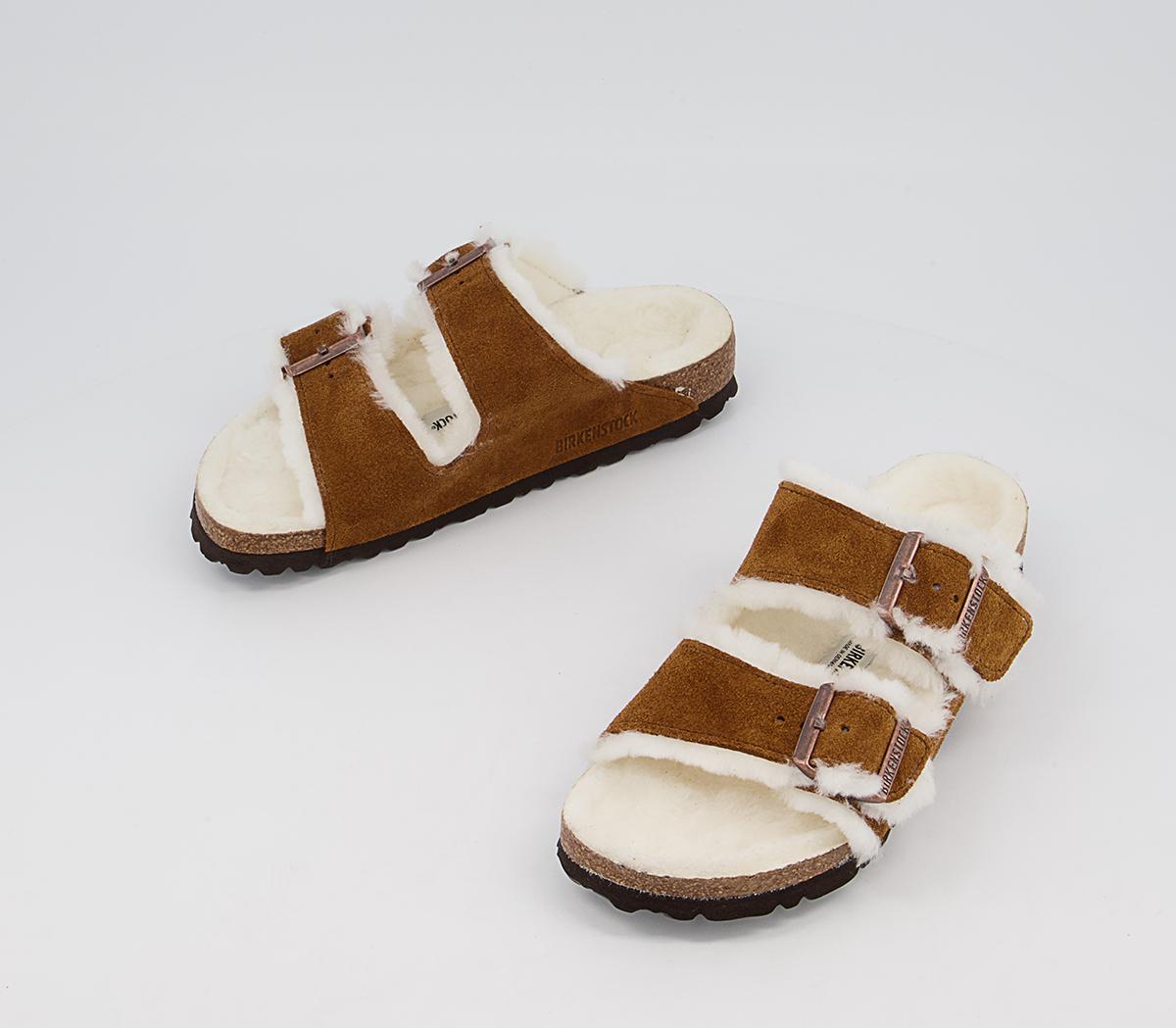 BIRKENSTOCK Arizona Shearling Sandals BIRKENSTOCK Arizona Shearling Sandals Mink