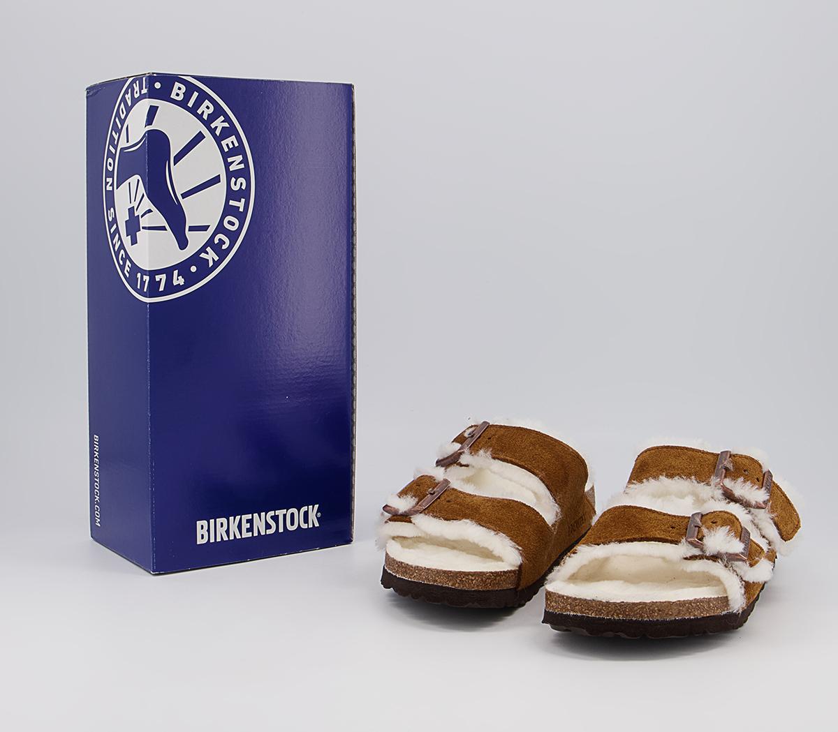 BIRKENSTOCK Arizona Shearling Sandals BIRKENSTOCK Arizona Shearling Sandals Mink
