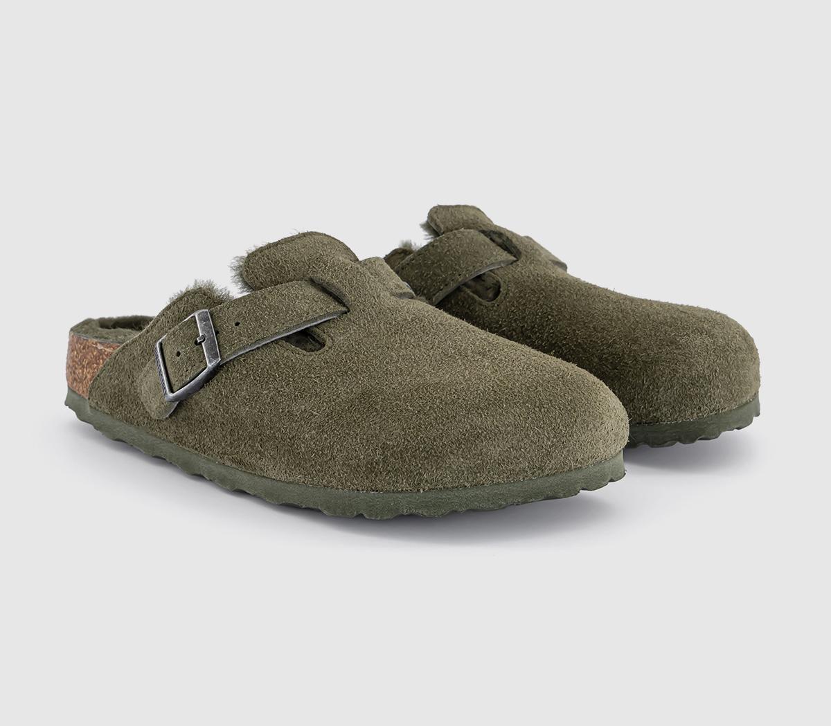 BIRKENSTOCK Boston Shearling Clogs BIRKENSTOCK Boston Shearling Clogs Thyme