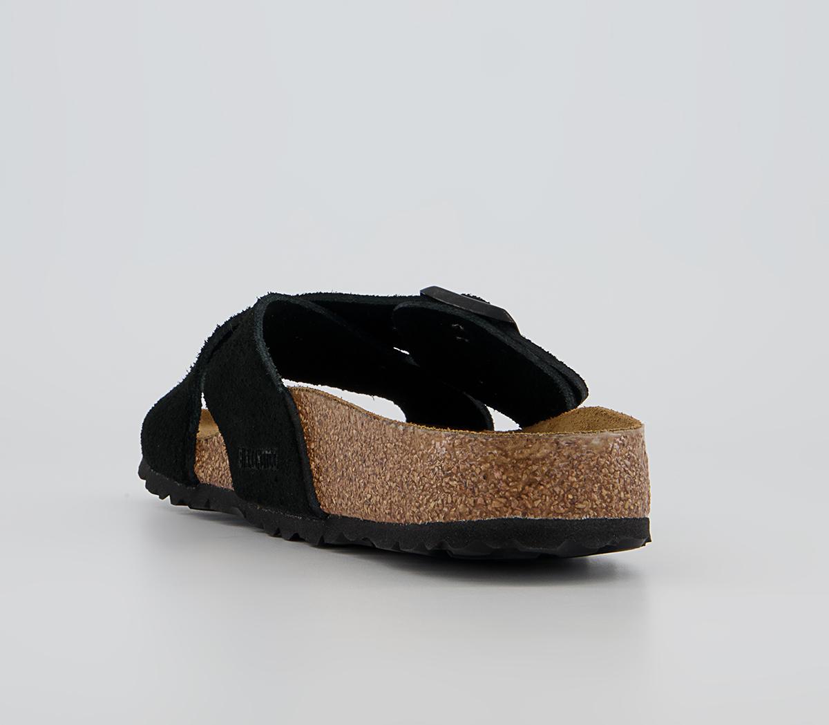 BIRKENSTOCK Siena Cross Strap Sandals BIRKENSTOCK Siena Cross Strap Sandals Black