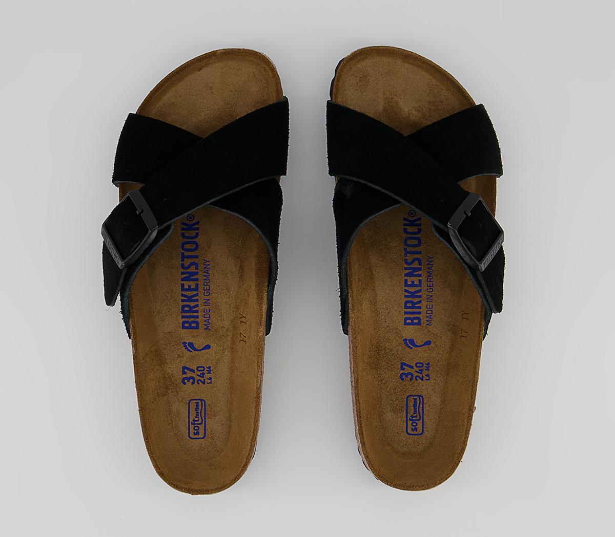 BIRKENSTOCK Siena Cross Strap Sandals BIRKENSTOCK Siena Cross Strap Sandals Black