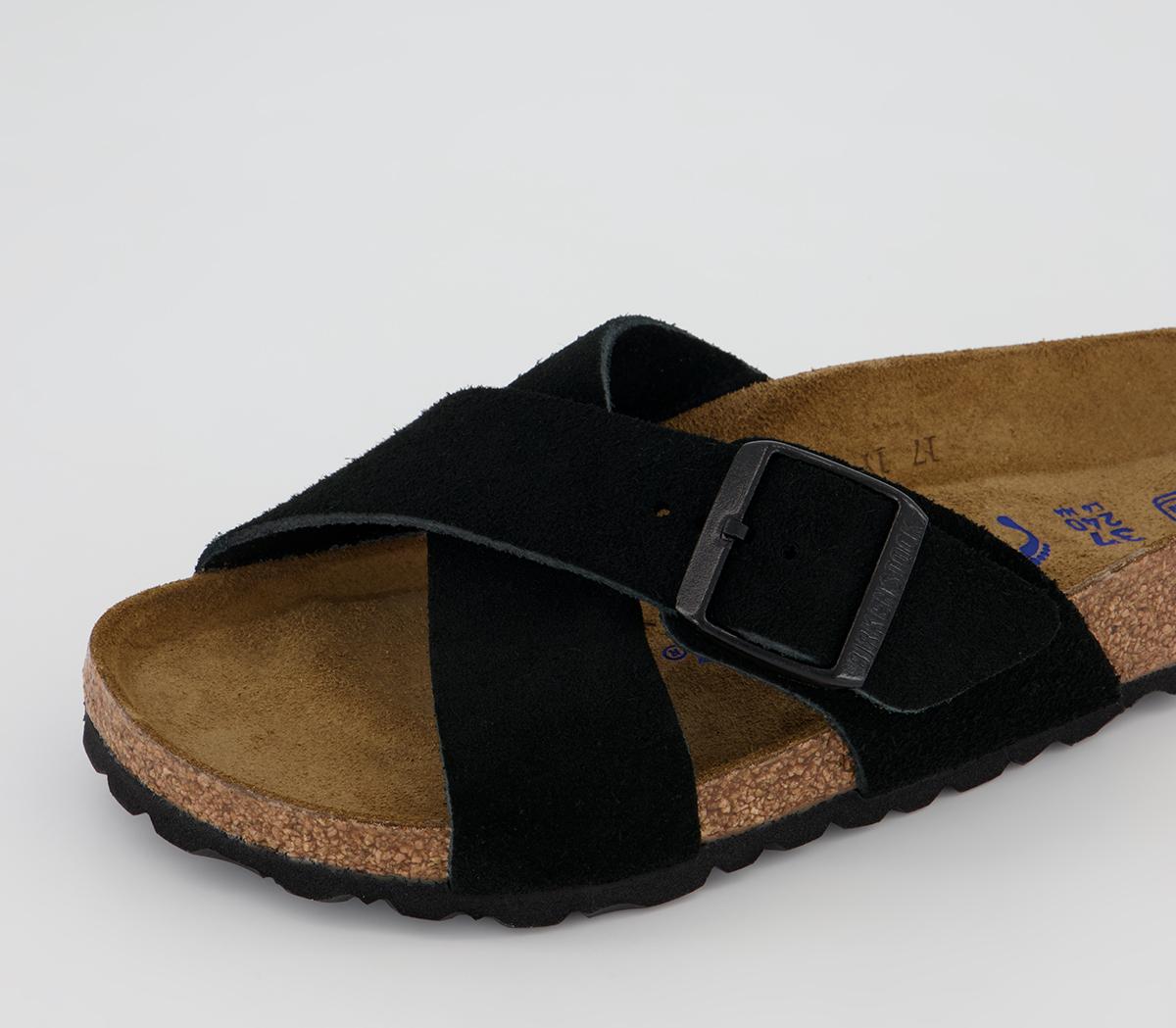 BIRKENSTOCK Siena Cross Strap Sandals BIRKENSTOCK Siena Cross Strap Sandals Black