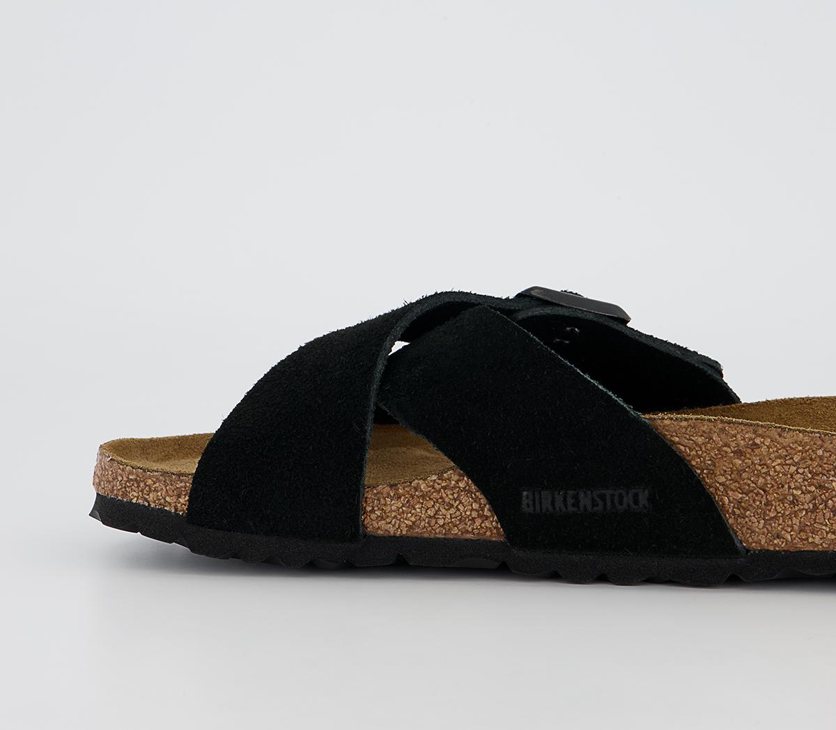 BIRKENSTOCK Siena Cross Strap Sandals BIRKENSTOCK Siena Cross Strap Sandals Black