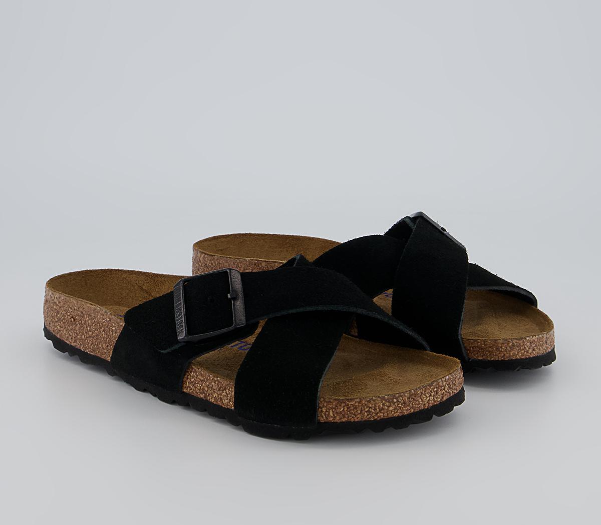 BIRKENSTOCK Siena Cross Strap Sandals BIRKENSTOCK Siena Cross Strap Sandals Black
