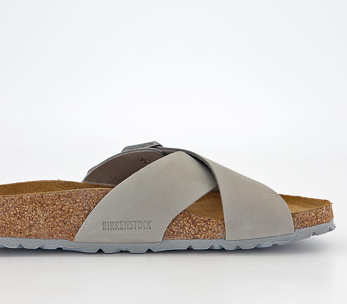 BIRKENSTOCK Siena Cross Strap Sandals BIRKENSTOCK Siena Cross Strap Sandals Dove Grey
