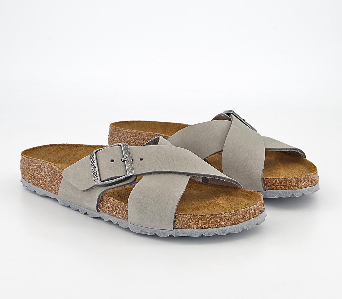 BIRKENSTOCK Siena Cross Strap Sandals BIRKENSTOCK Siena Cross Strap Sandals Dove Grey