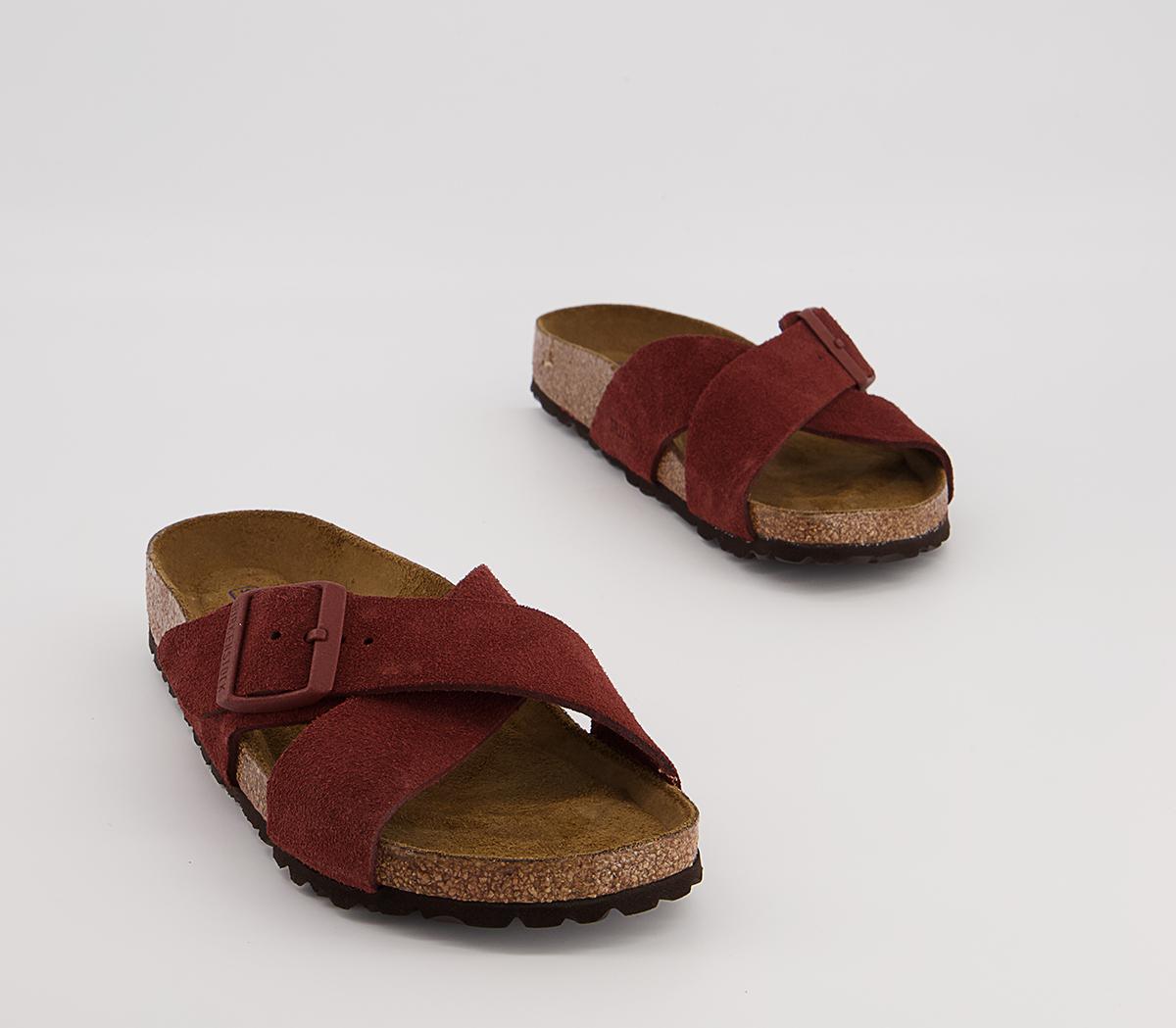 BIRKENSTOCK Siena Cross Strap Sandals BIRKENSTOCK Siena Cross Strap Sandals Chocolate