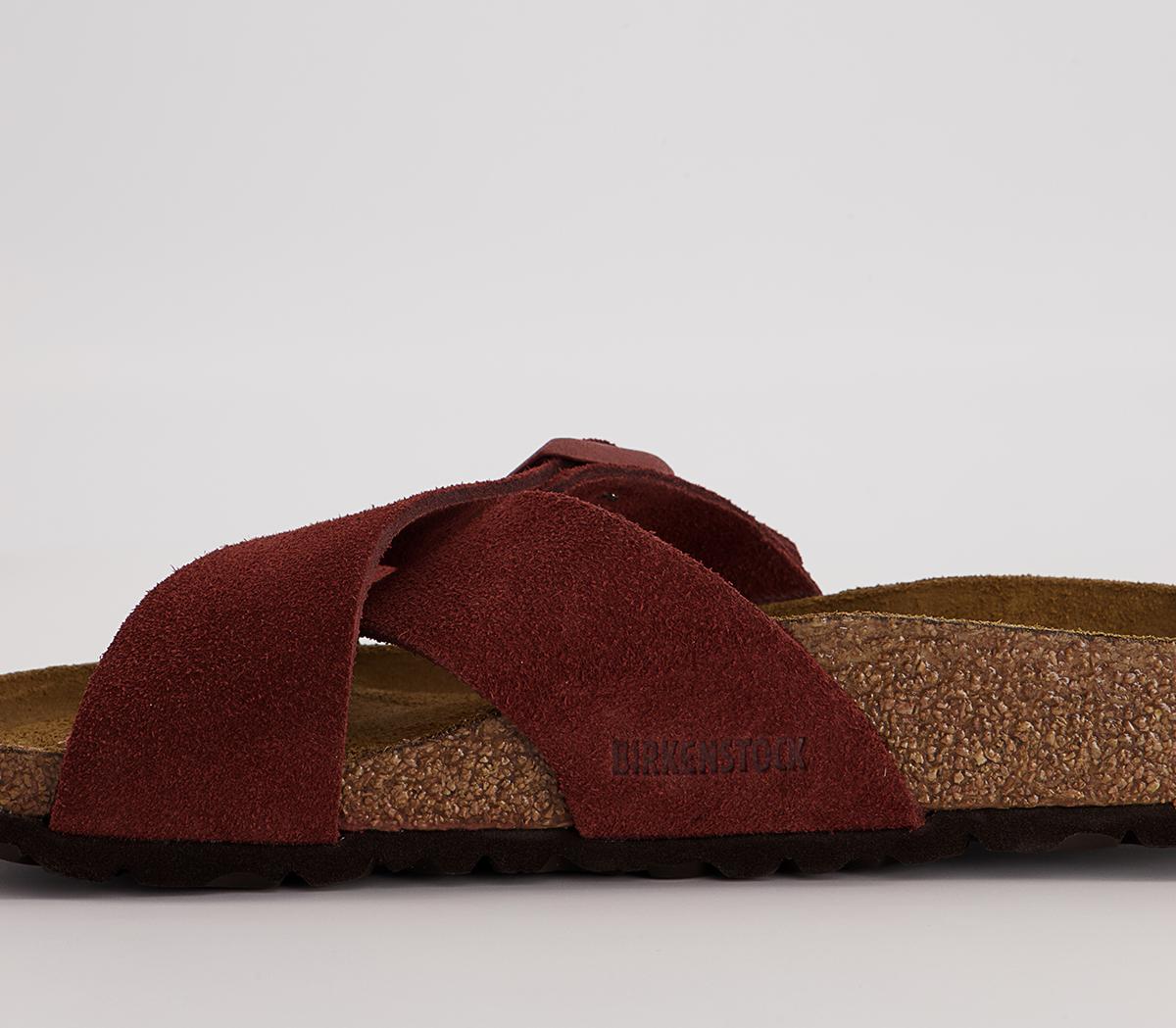 BIRKENSTOCK Siena Cross Strap Sandals BIRKENSTOCK Siena Cross Strap Sandals Chocolate