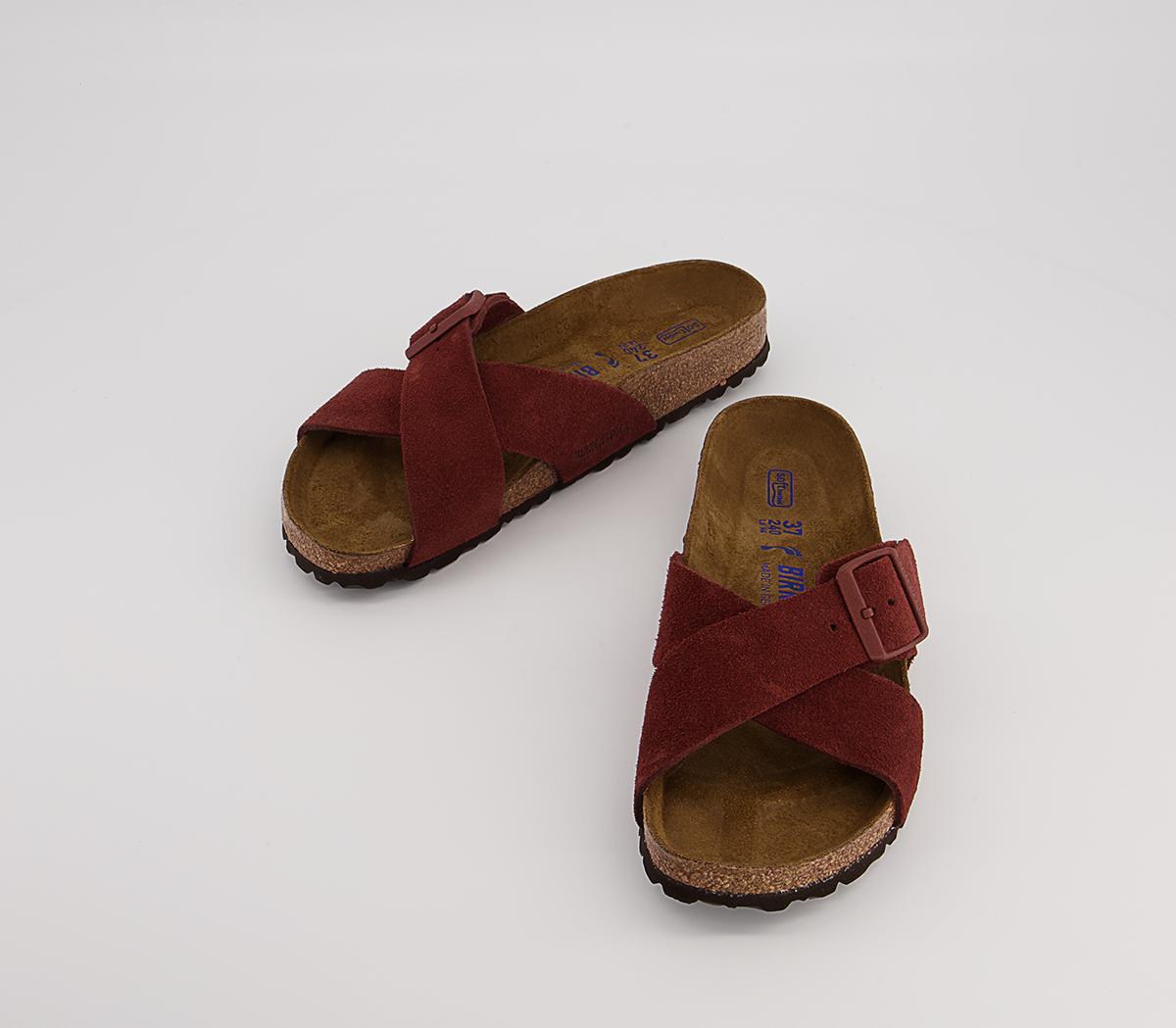 BIRKENSTOCK Siena Cross Strap Sandals BIRKENSTOCK Siena Cross Strap Sandals Chocolate