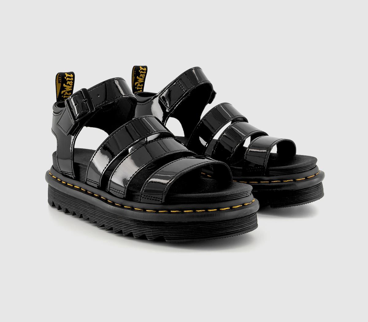 Dr. Martens Blaire Sandals Black Patent - Women’s Sandals