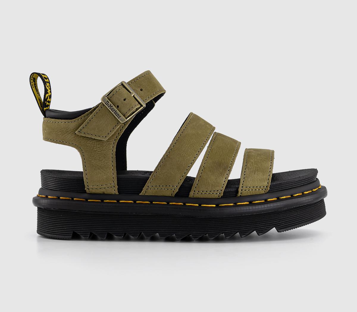 Blaire Sandals Muted Olive Green