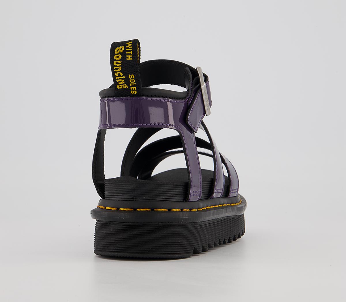 Dr. Martens Blaire Sandals Dr. Martens Blaire Sandals Blackcurrant Patent Lamper