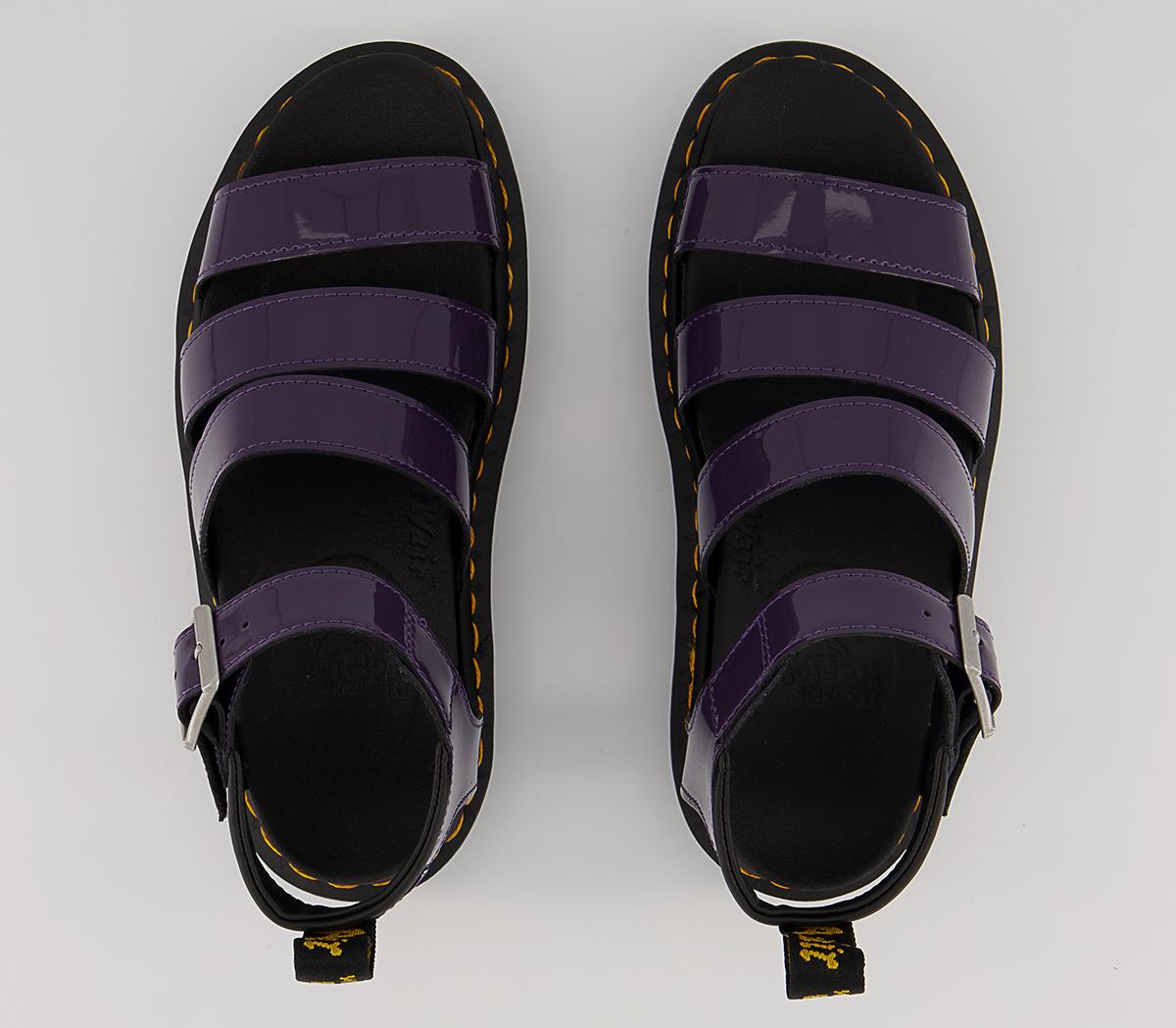 Dr. Martens Blaire Sandals Dr. Martens Blaire Sandals Blackcurrant Patent Lamper