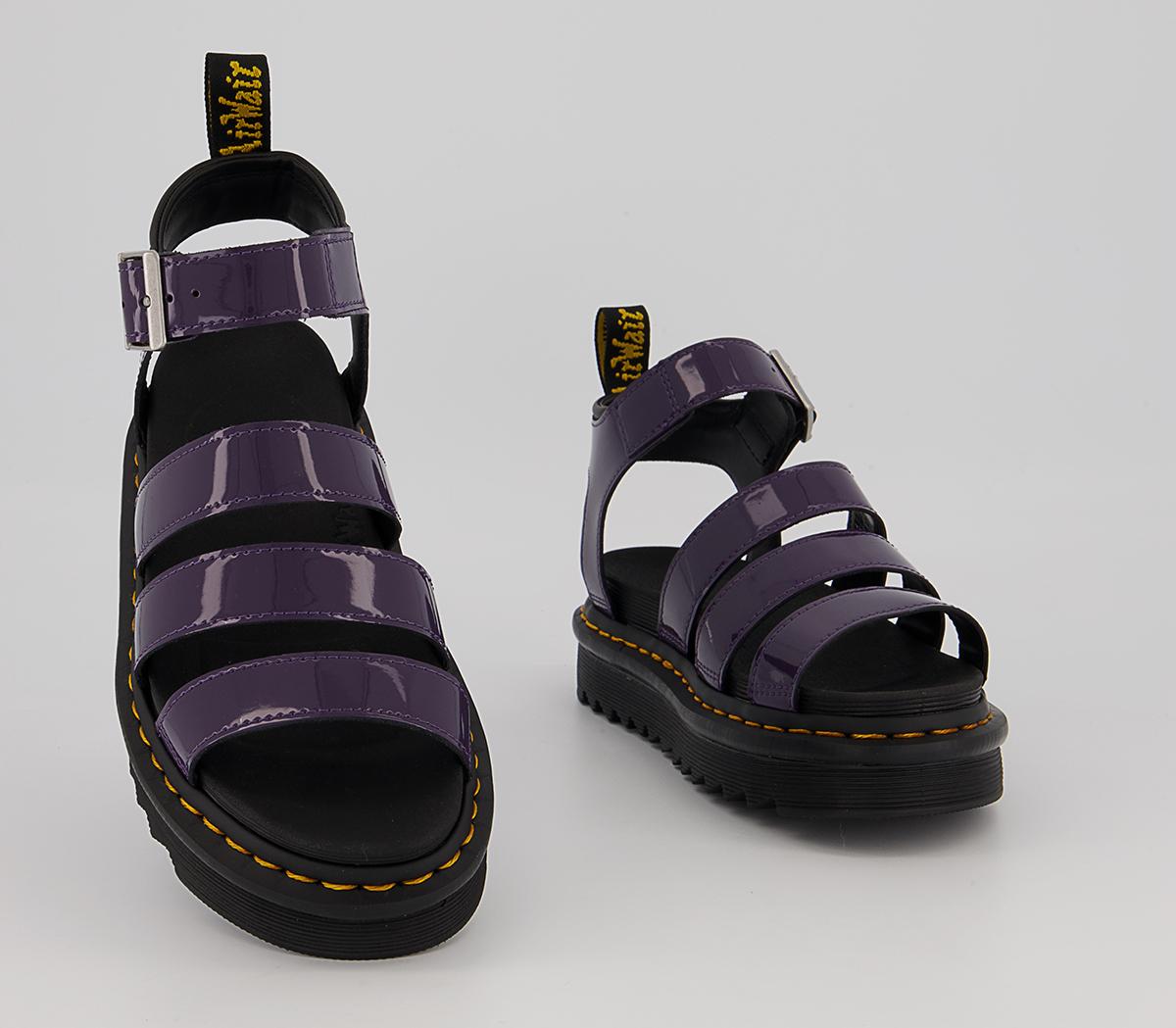 Dr. Martens Blaire Sandals Dr. Martens Blaire Sandals Blackcurrant Patent Lamper