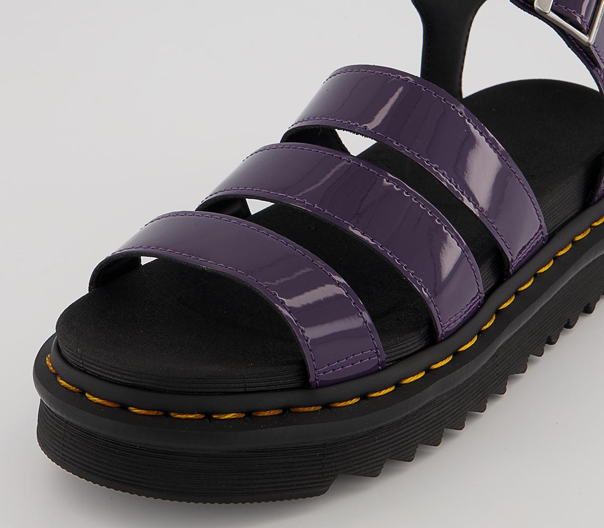 Dr. Martens Blaire Sandals Dr. Martens Blaire Sandals Blackcurrant Patent Lamper