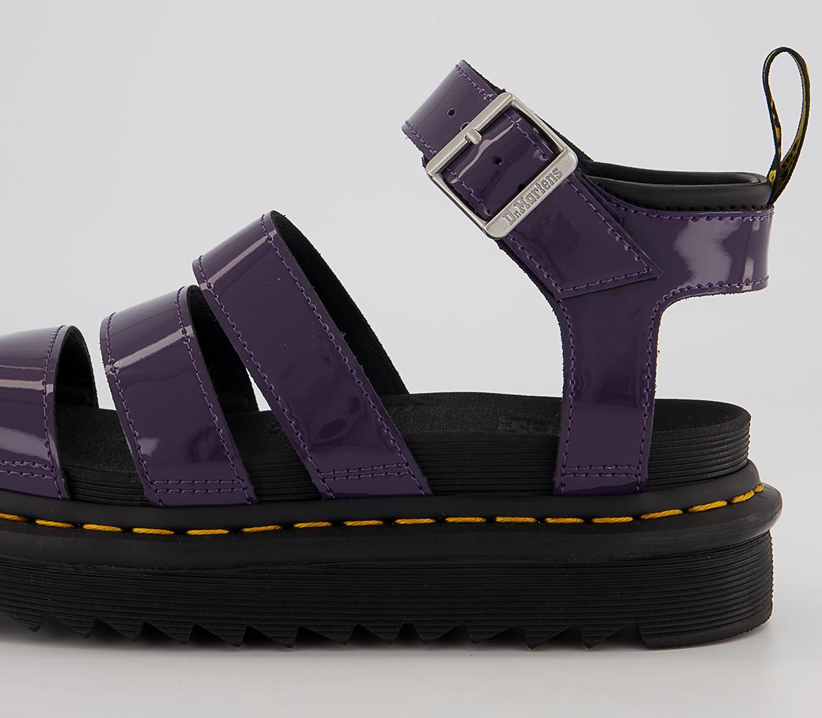 Dr. Martens Blaire Sandals Dr. Martens Blaire Sandals Blackcurrant Patent Lamper