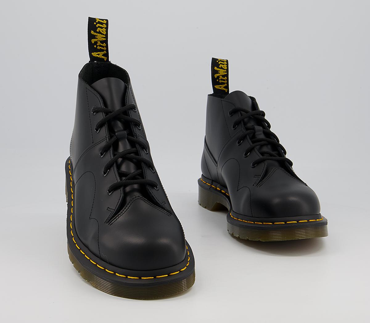 Dr. Martens Church Monkey Boots M Black Smooth - Men’s Boots