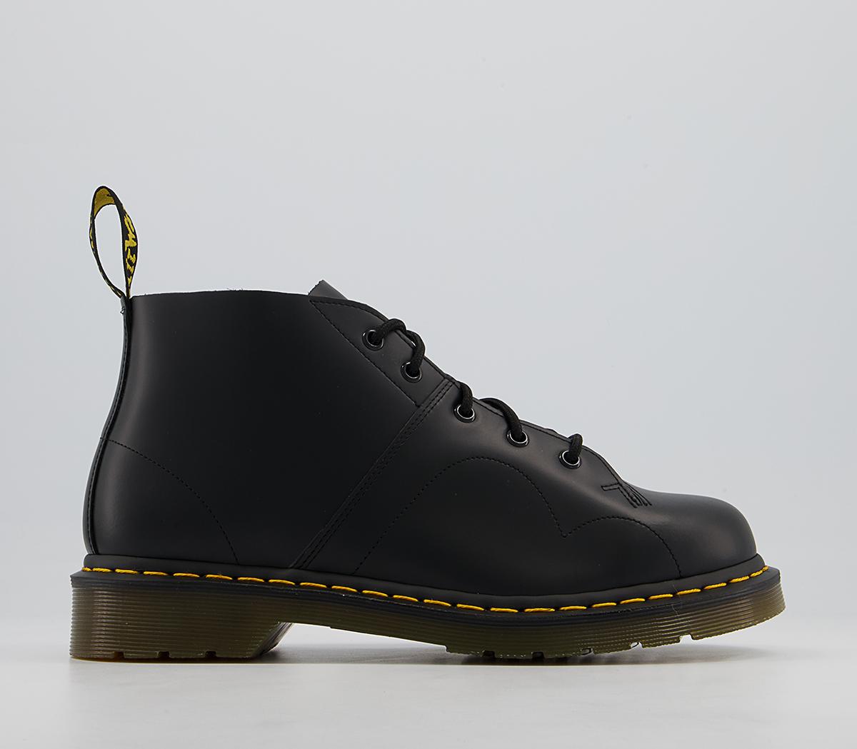 Dr. Martens Church Monkey Boots M Black Smooth - Men’s Boots